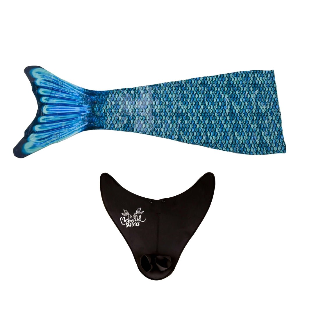 Meerjungfrau-Set Green Glacier Schwanz XXL