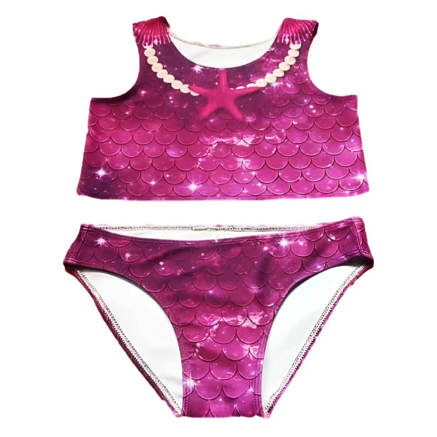 Bikiniset Star of the Sea Purple in roze-paarse zeemeermin stijl – Mermaid Sisters